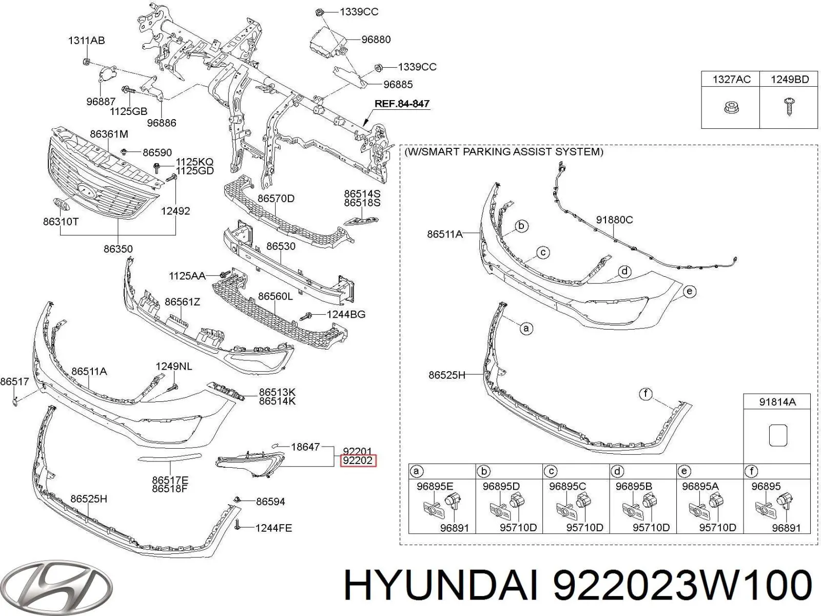 Luzes de nevoeiro direitas Hyundai/Kia 922023W100 preço, a partir de 95,95 USD