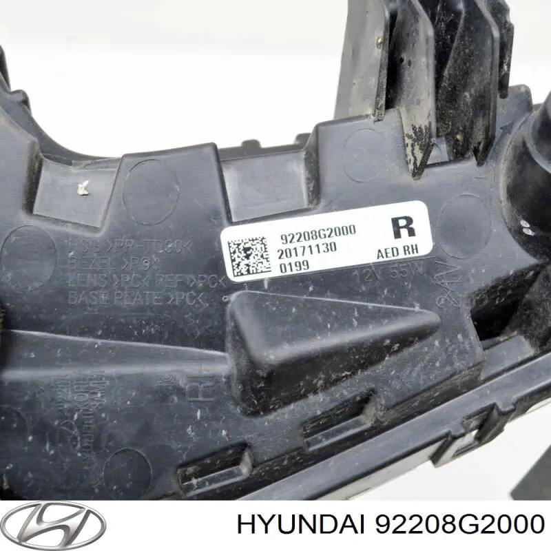 92208G2000 Hyundai/Kia Luzes de nevoeiro direitas