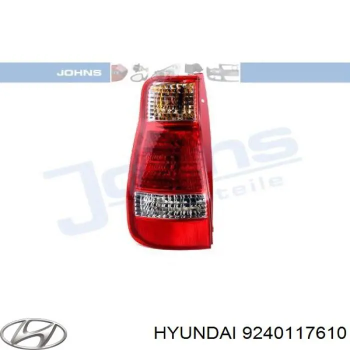 Lanterna traseira esquerda Hyundai/Kia 9240117610 preço, a partir de 74,91 USD