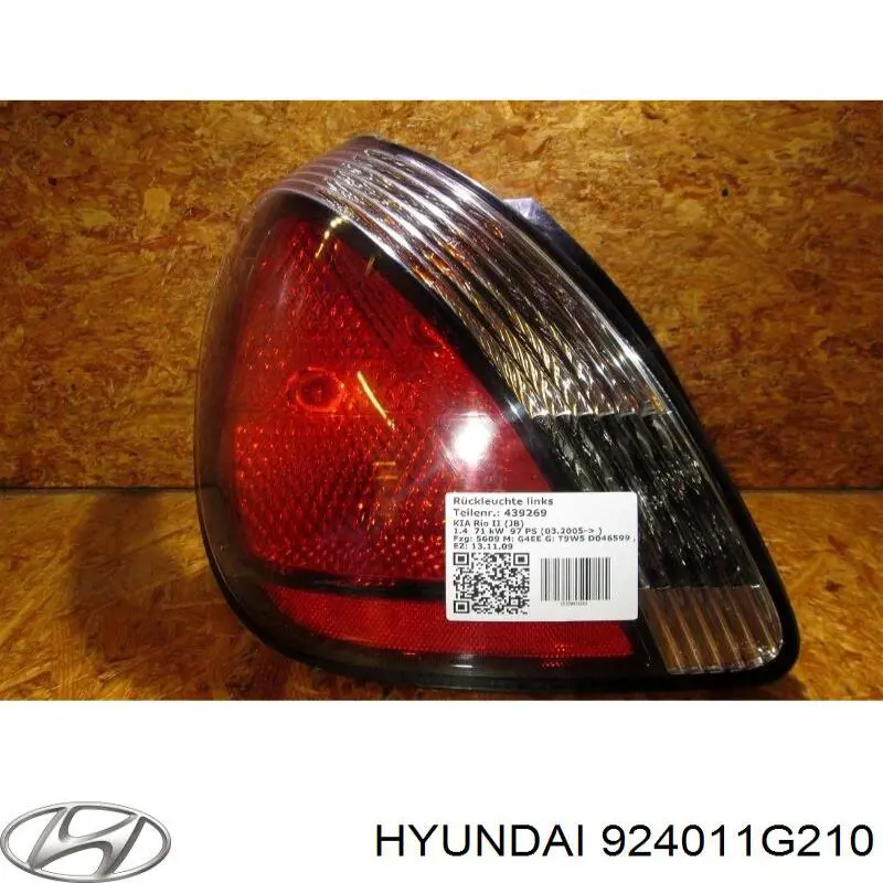 Lanterna traseira esquerda Hyundai/Kia 924011G210 preço, a partir de 78,32 USD