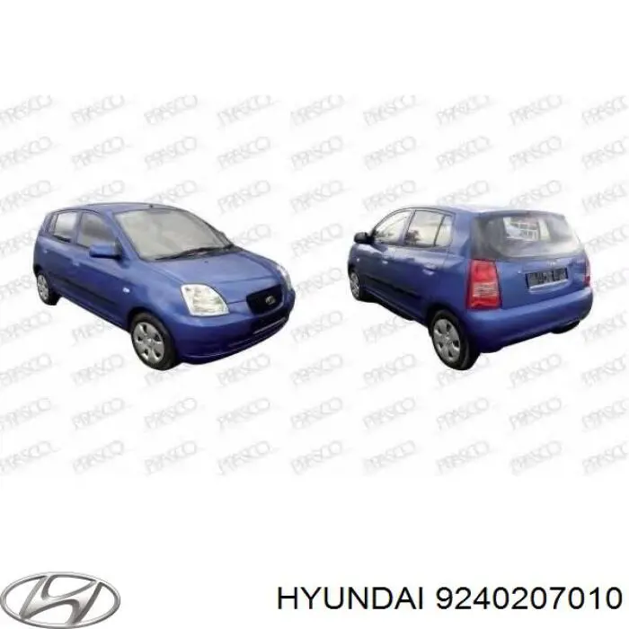 9240207010 Hyundai/Kia Lanterna traseira direita
