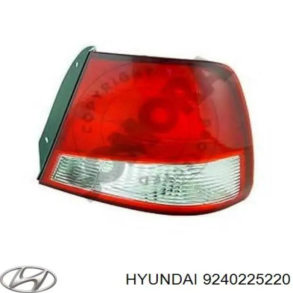 Lanterna traseira direita Hyundai/Kia 9240225220 preço, a partir de 45,97 USD