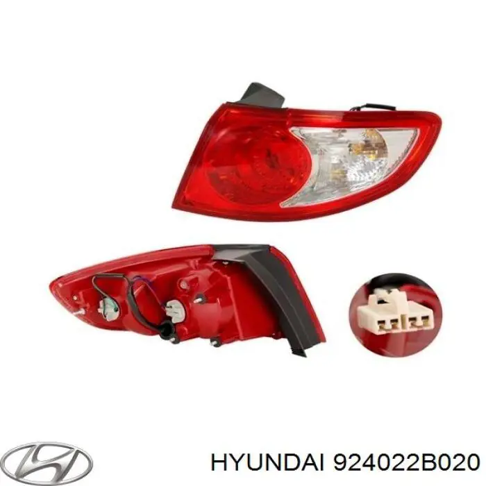Compre 924022B020 Hyundai/Kia Lanterna traseira direita externa