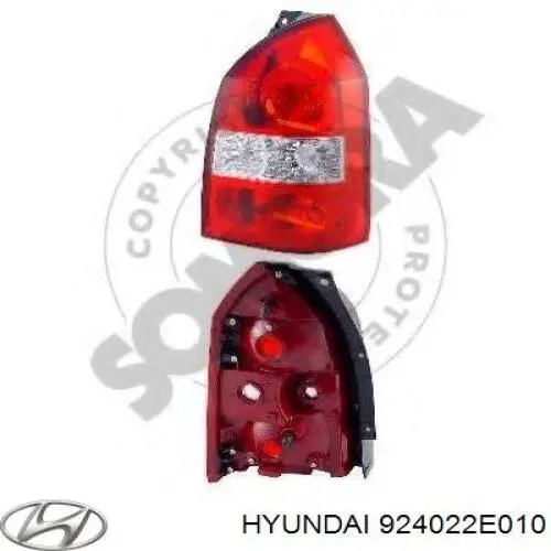 Compre 924022E010 Hyundai/Kia Lanterna traseira direita