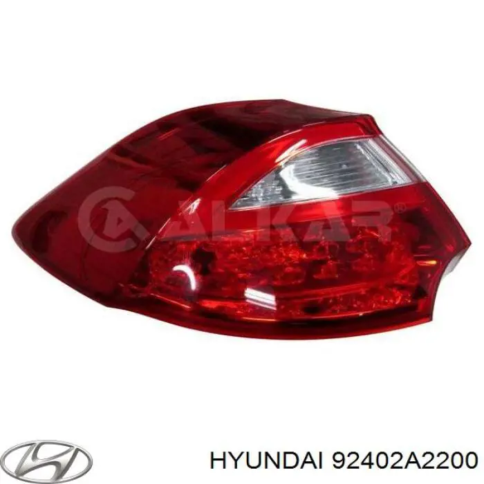 Lanterna traseira direita externa Hyundai/Kia 92402A2200 preço, a partir de 134,69 USD