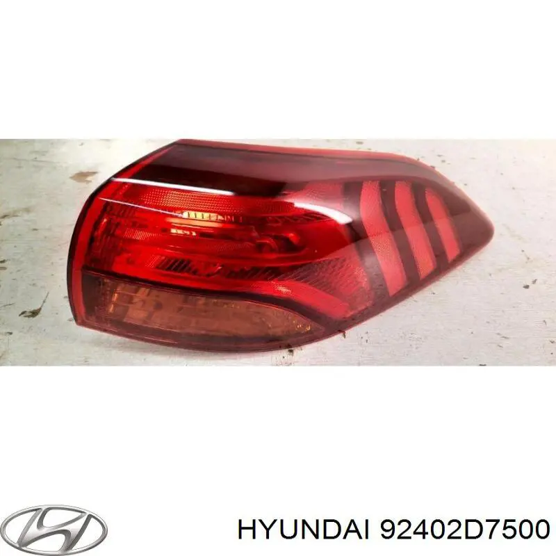 92402D7500 Hyundai/Kia Lanterna traseira direita externa