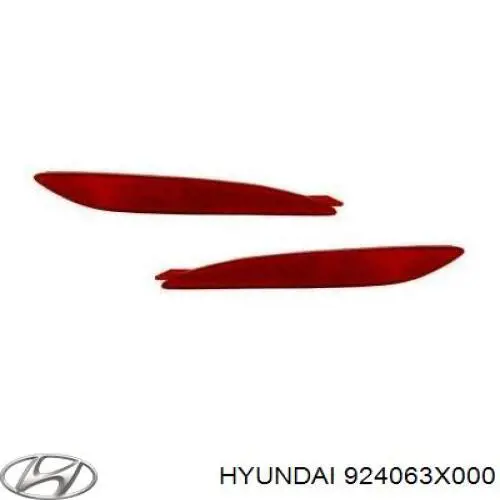 Compre 924063X000 Hyundai/Kia Retrorrefletor (refletor) do pára-choque traseiro direito