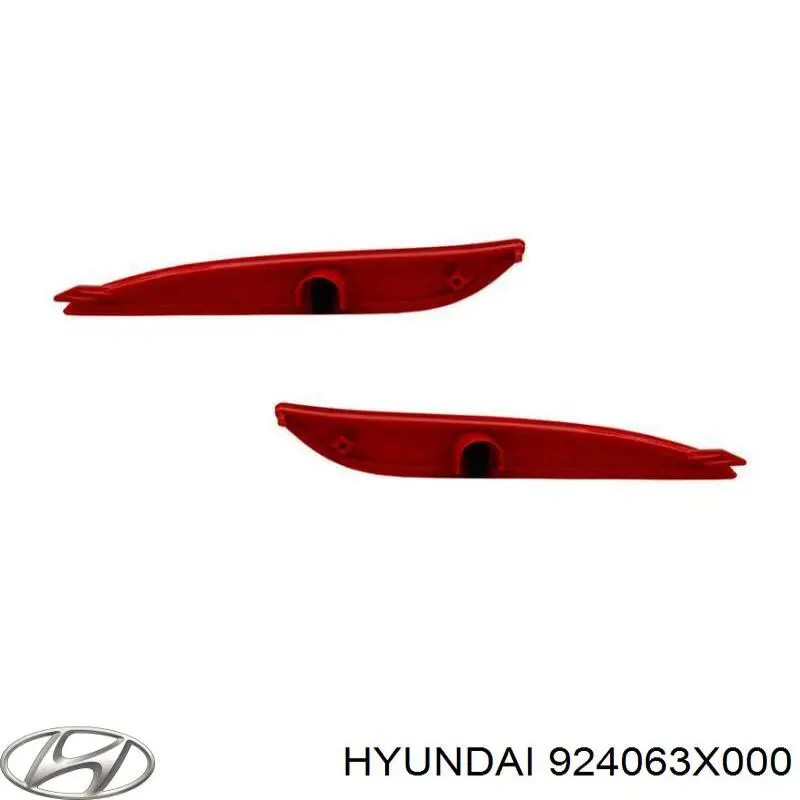 Retrorrefletor (refletor) do pára-choque traseiro direito Hyundai/Kia 924063X000 preço, a partir de 11,06 USD