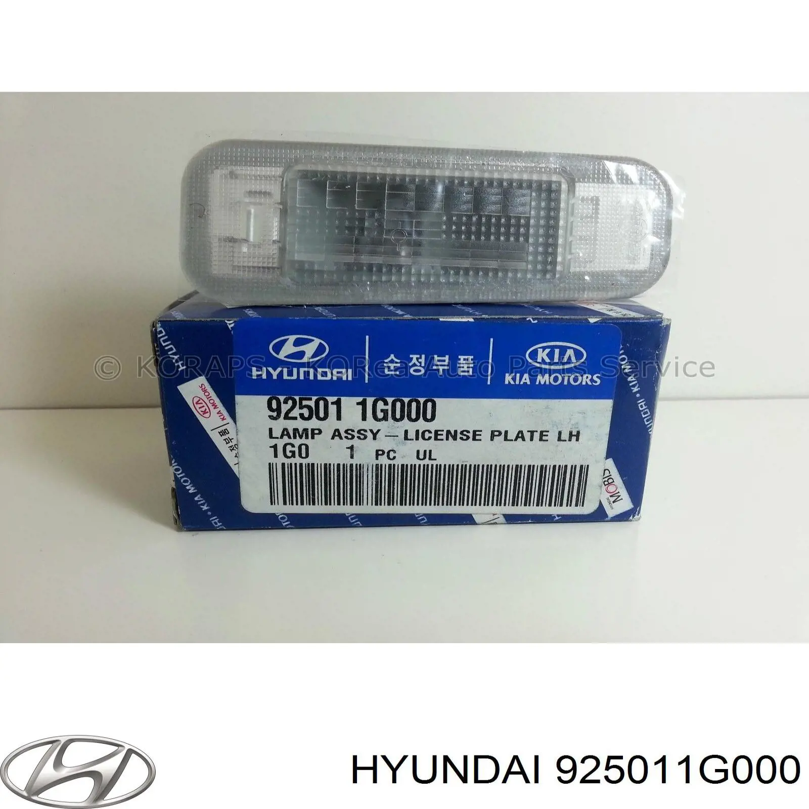 925011G000 Hyundai/Kia Lanterna da luz de fundo de matrícula traseira