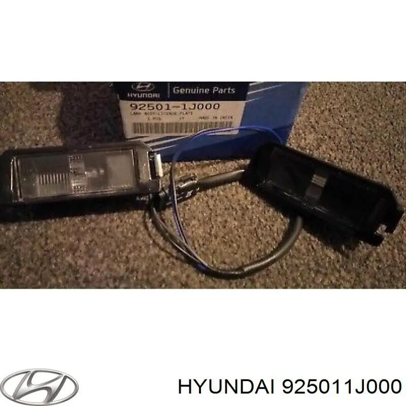 925011J000 Hyundai/Kia Lanterna da luz de fundo de matrícula traseira