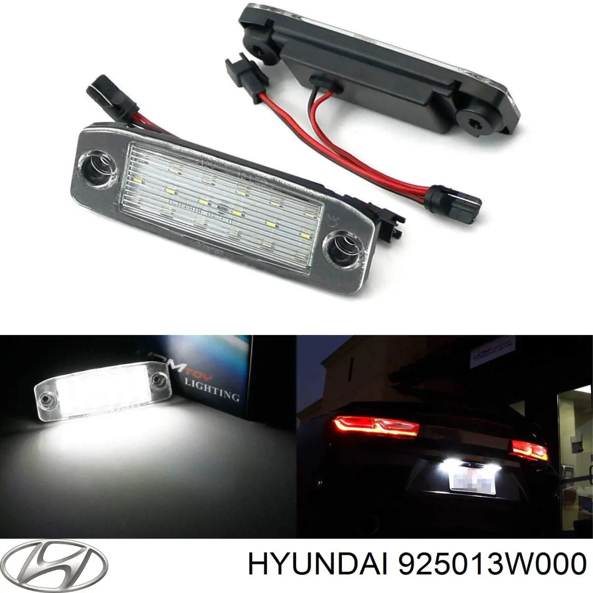 Compre 925013W000 Hyundai/Kia Lanterna da luz de fundo de matrícula traseira