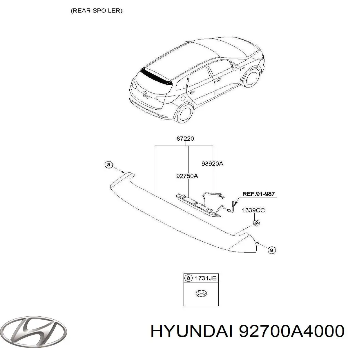 Sinal de parada traseiro adicional Hyundai/Kia 92700A4000 preço, a partir de 76,62 USD