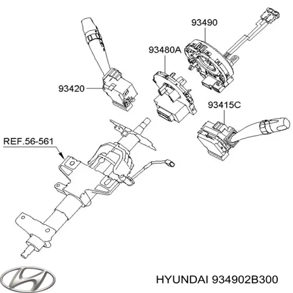 Anel AIRBAG de contato, cabo plano do volante Hyundai/Kia 934902B300 preço, a partir de 18,44 USD
