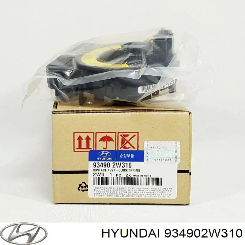 934902W310 Hyundai/Kia Anel AIRBAG de contato, cabo plano do volante