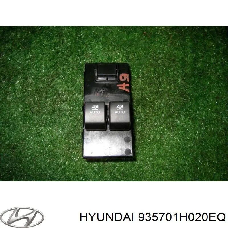 935701H020EQ Hyundai/Kia Unidade de botões dianteira esquerda de controlo de elevador de vidro