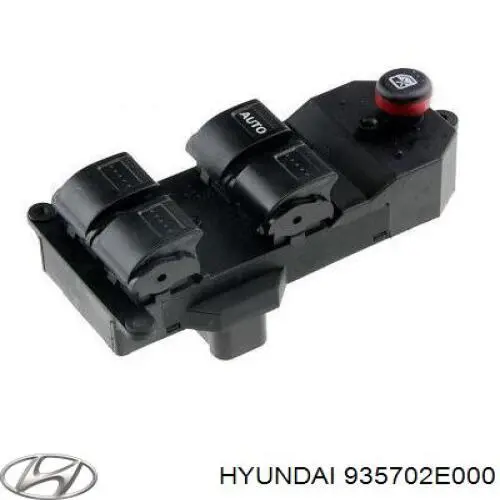 935702E200 Hyundai/Kia Unidade de botões dianteira esquerda de controlo de elevador de vidro
