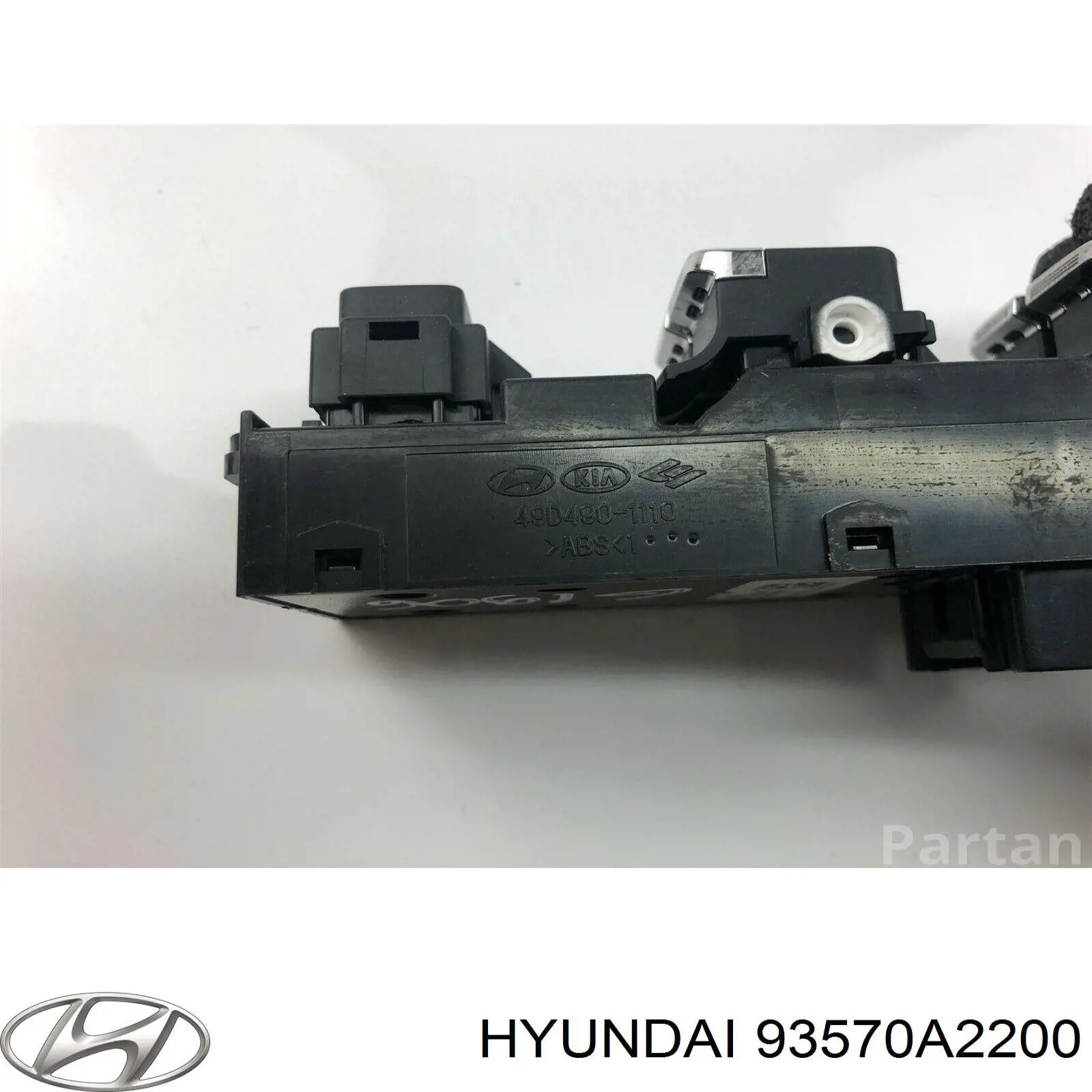 93570A2200 Hyundai/Kia Unidade de botões dianteira esquerda de controlo de elevador de vidro