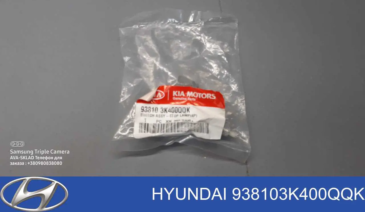 938103K400QQK Hyundai/Kia Sensor de ativação do sinal de parada
