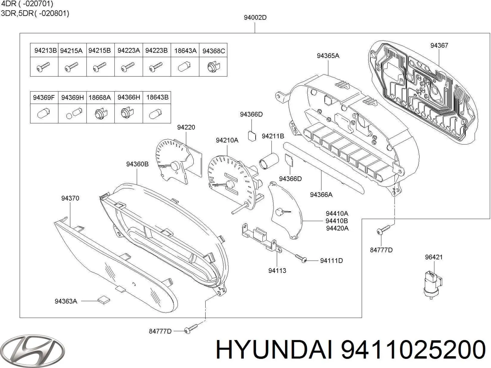  Hyundai/Kia 9411025200 preço, a partir de  