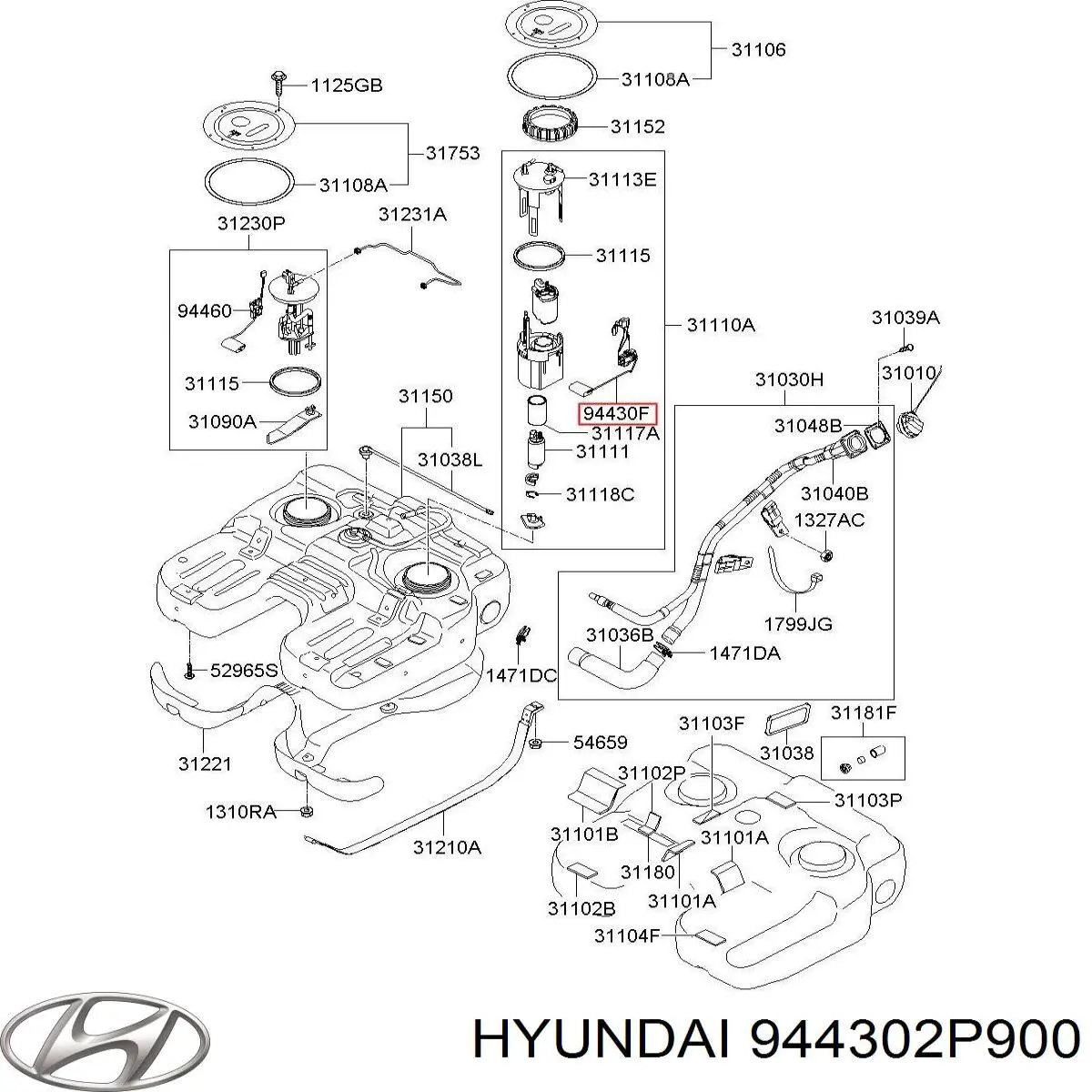  Hyundai/Kia 944302P900 preço, a partir de 104,65 USD
