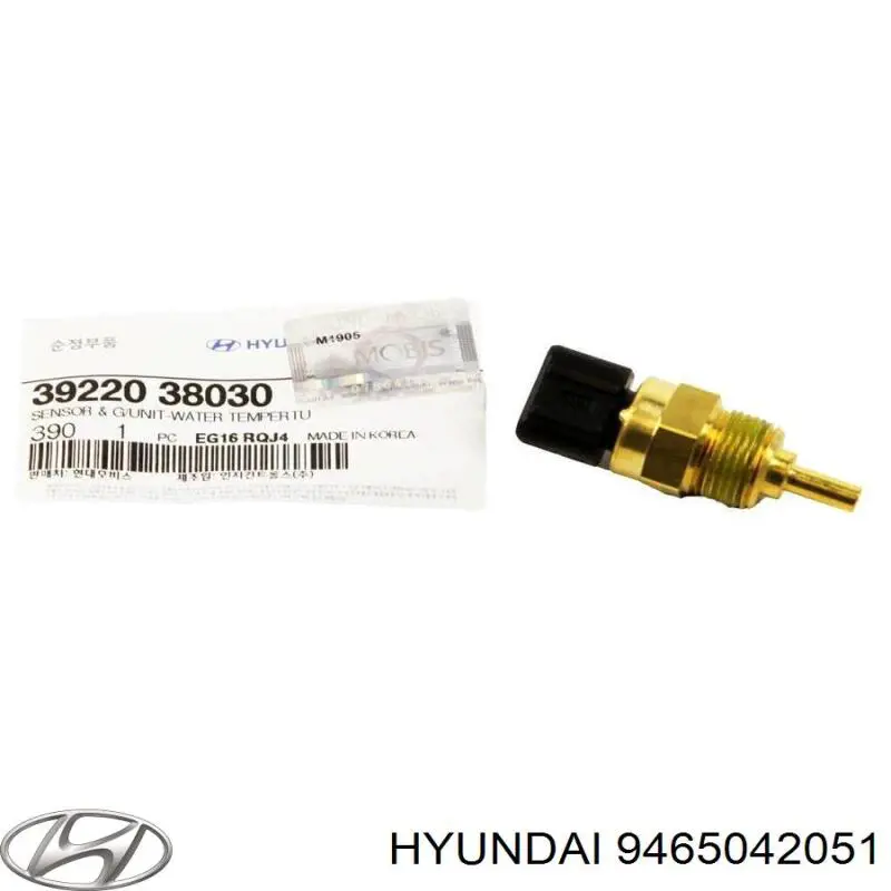 9465042051 Hyundai/Kia Sensor de temperatura do fluido de esfriamento, no dispositivo