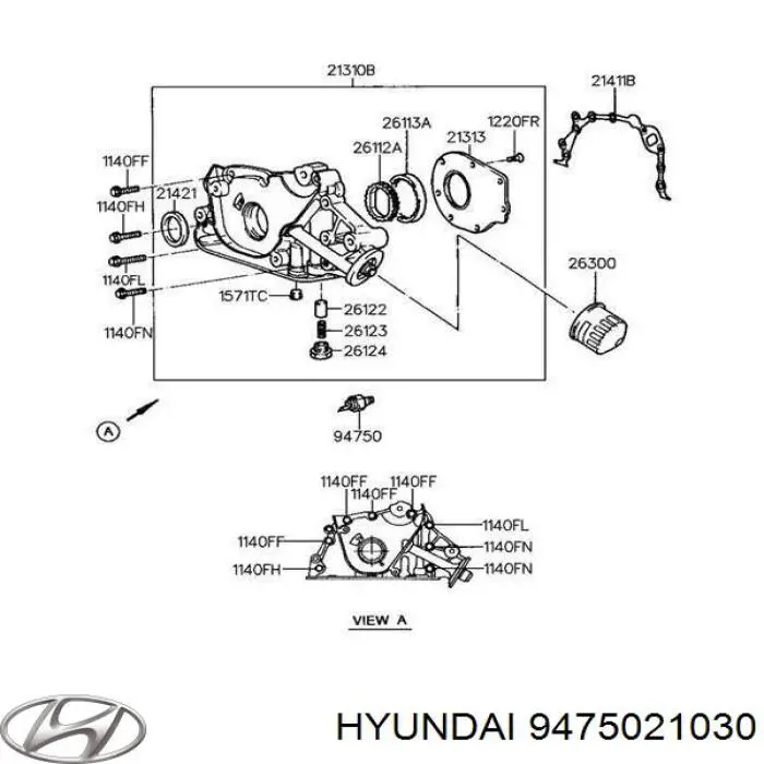 Compre 9475021030 Hyundai/Kia Sensor de pressão de óleo