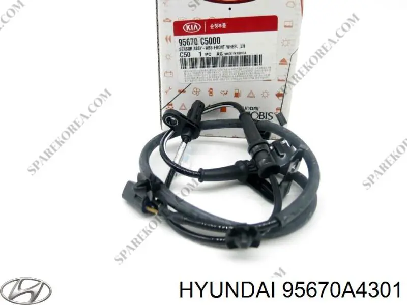 Compre 95670A4301 Hyundai/Kia Sensor ABS dianteiro esquerdo