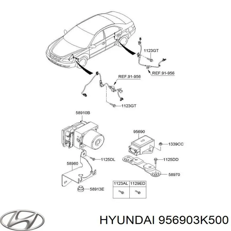 265005751 Hyundai/Kia Sensor de aceleração transversal (ESP)