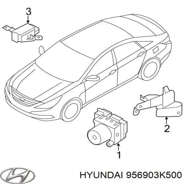 Sensor de aceleração transversal (ESP) Hyundai/Kia 265005751 preço, a partir de 51,08 USD