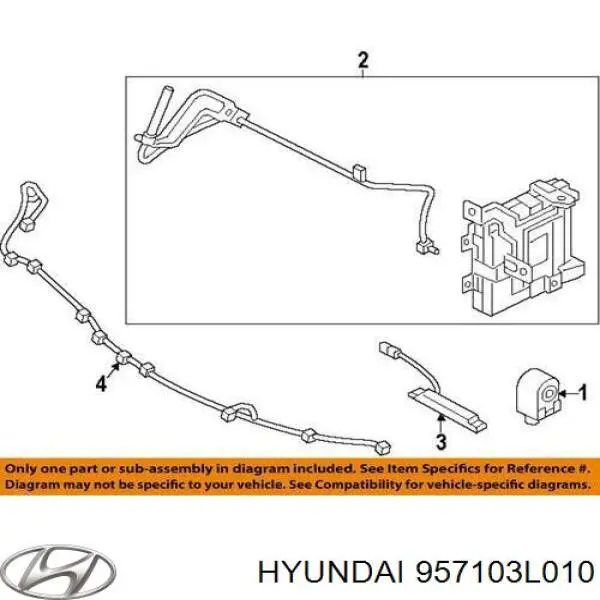 Sinal sonoro (cláxon) Hyundai/Kia 957103L010 preço, a partir de 43,98 USD