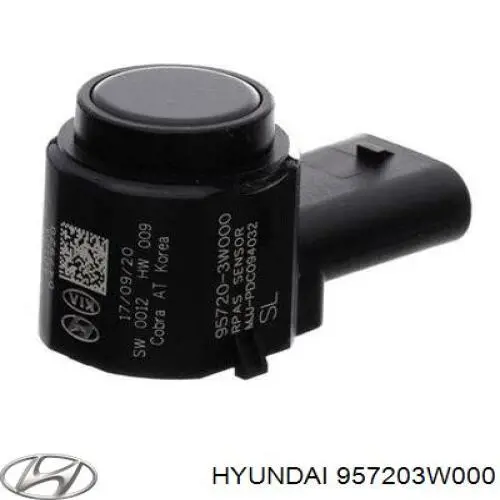 957203W000 Hyundai/Kia Sensor traseiro lateral de sinalização de estacionamento (sensor de estacionamento)