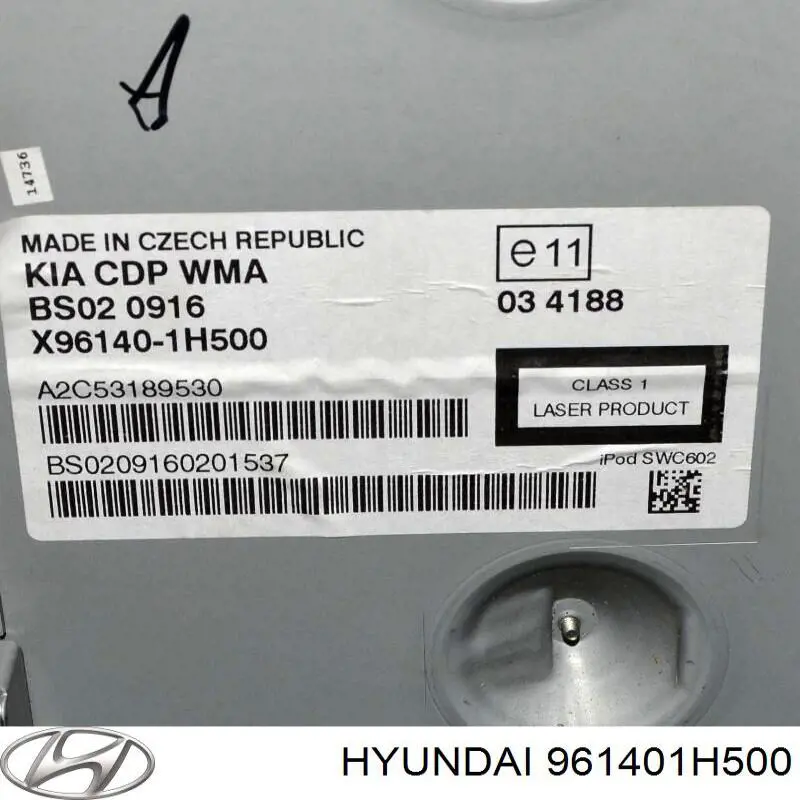 Compre 961401H500 Hyundai/Kia Aparelhagem de som (rádio AM/FM)