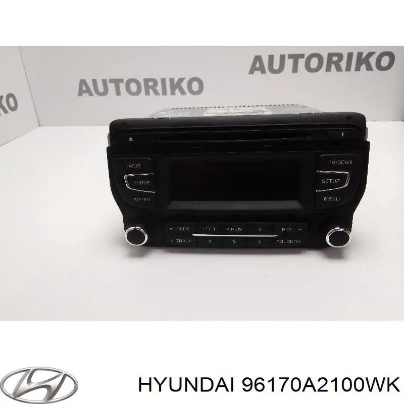 Aparelhagem de som (rádio AM/FM) Hyundai/Kia 96170A2100WK preço, a partir de 81,72 USD
