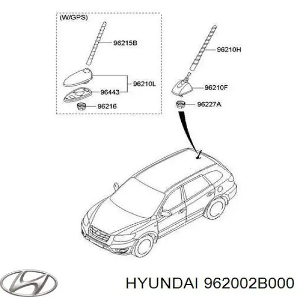 Antena Hyundai/Kia 962002B000 preço, a partir de 34,98 USD