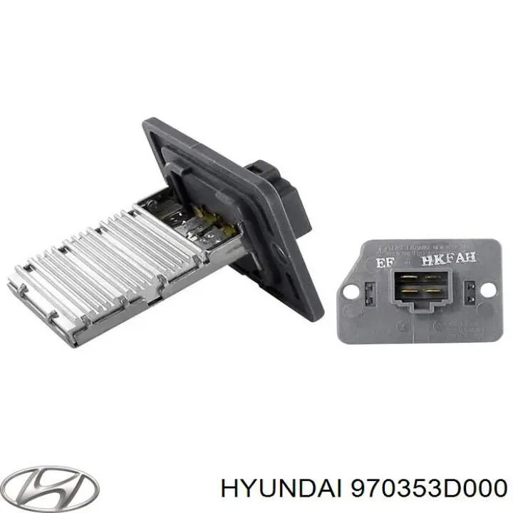 Resistor (resistência) de ventilador de forno (de aquecedor de salão) Hyundai/Kia 970353D000 preço, a partir de 41,64 USD