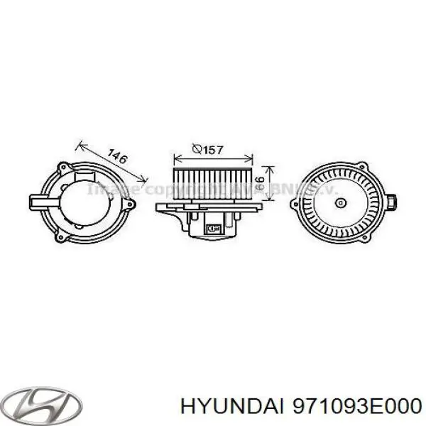 Compre 971093E000 Hyundai/Kia Motor de ventilador de forno (de aquecedor de salão)
