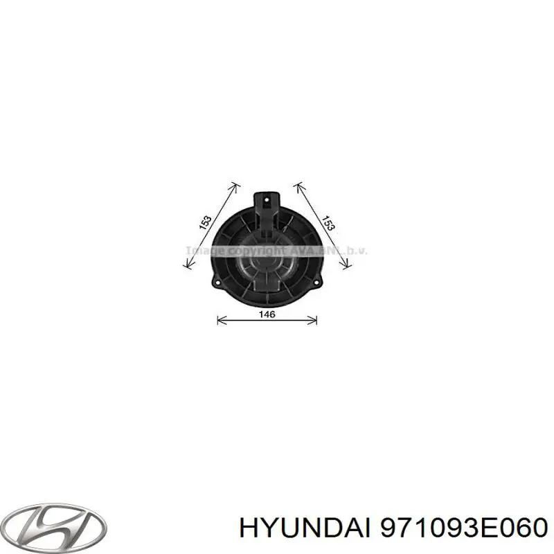 971093E060 Hyundai/Kia Motor de ventilador de forno (de aquecedor de salão)