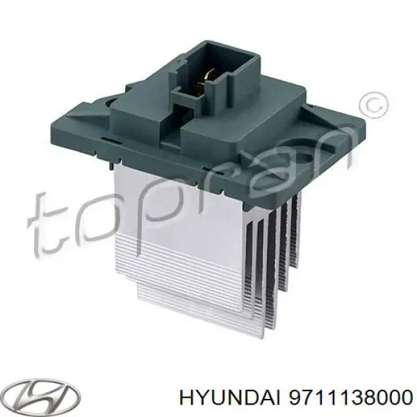 Compre 9711138000 Hyundai/Kia Resistor (resistência) de ventilador de forno (de aquecedor de salão)