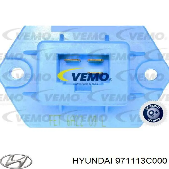 Compre 971113C000 Hyundai/Kia Resistor (resistência) de ventilador de forno (de aquecedor de salão)