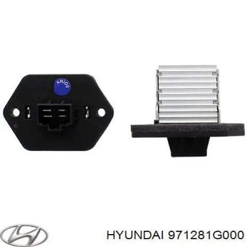 971281G000 Hyundai/Kia Resistor (resistência) de ventilador de forno (de aquecedor de salão)
