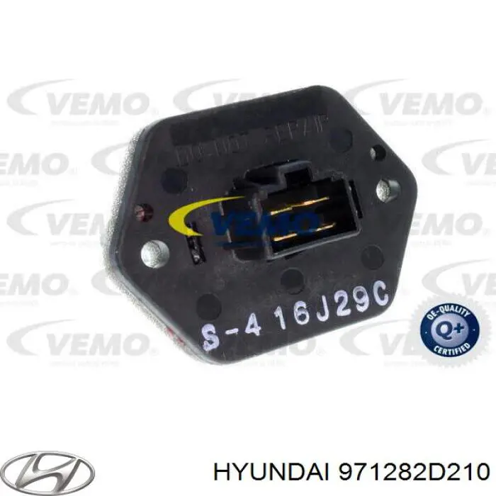 Resistor (resistência) de ventilador de forno (de aquecedor de salão) Hyundai/Kia 971282D210 preço, a partir de 51,08 USD