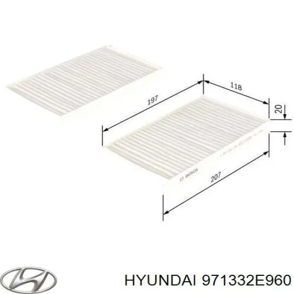 Compre 971332E960 Hyundai/Kia Filtro de salão