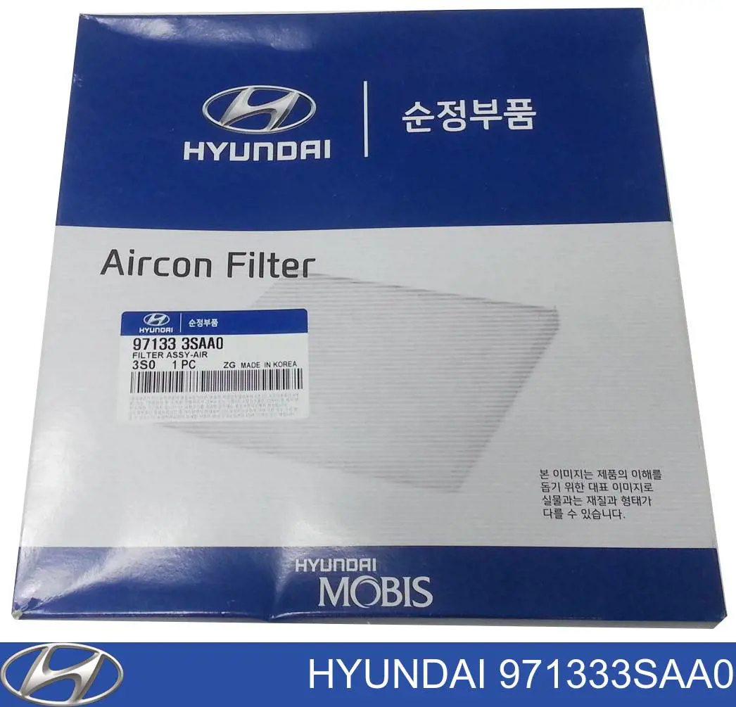 Filtro de salão Hyundai/Kia 971333SAA0 preço, a partir de 9,04 USD