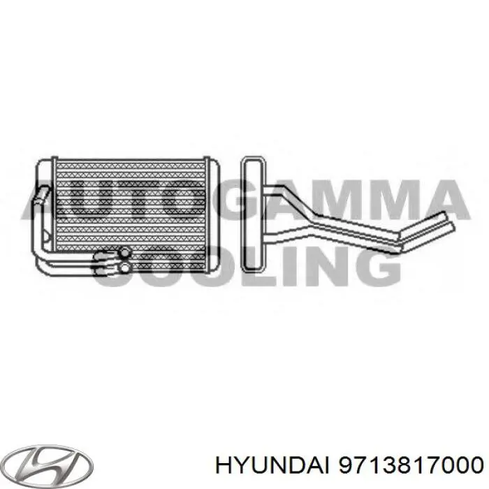 Compre 9713817000 Hyundai/Kia Radiador de forno (de aquecedor)