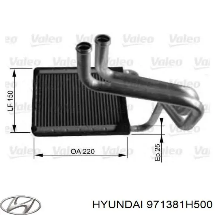 Compre 971381H500 Hyundai/Kia Radiador de forno (de aquecedor)