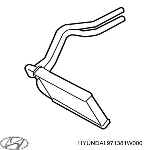 971381W000 Hyundai/Kia Radiador de forno (de aquecedor)