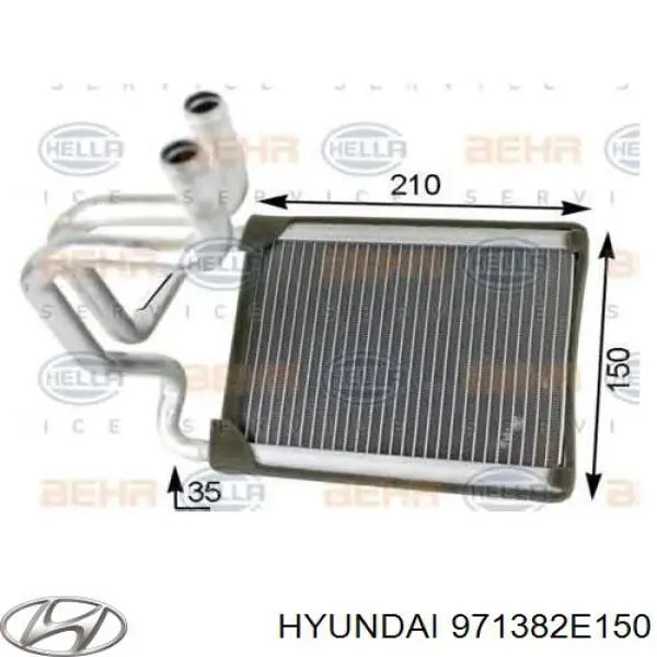 Radiador de forno (de aquecedor) Hyundai/Kia 971382E150 preço, a partir de 71,15 USD