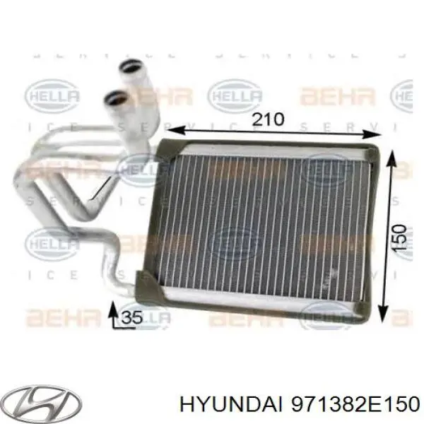 Compre 971382E150 Hyundai/Kia Radiador de forno (de aquecedor)