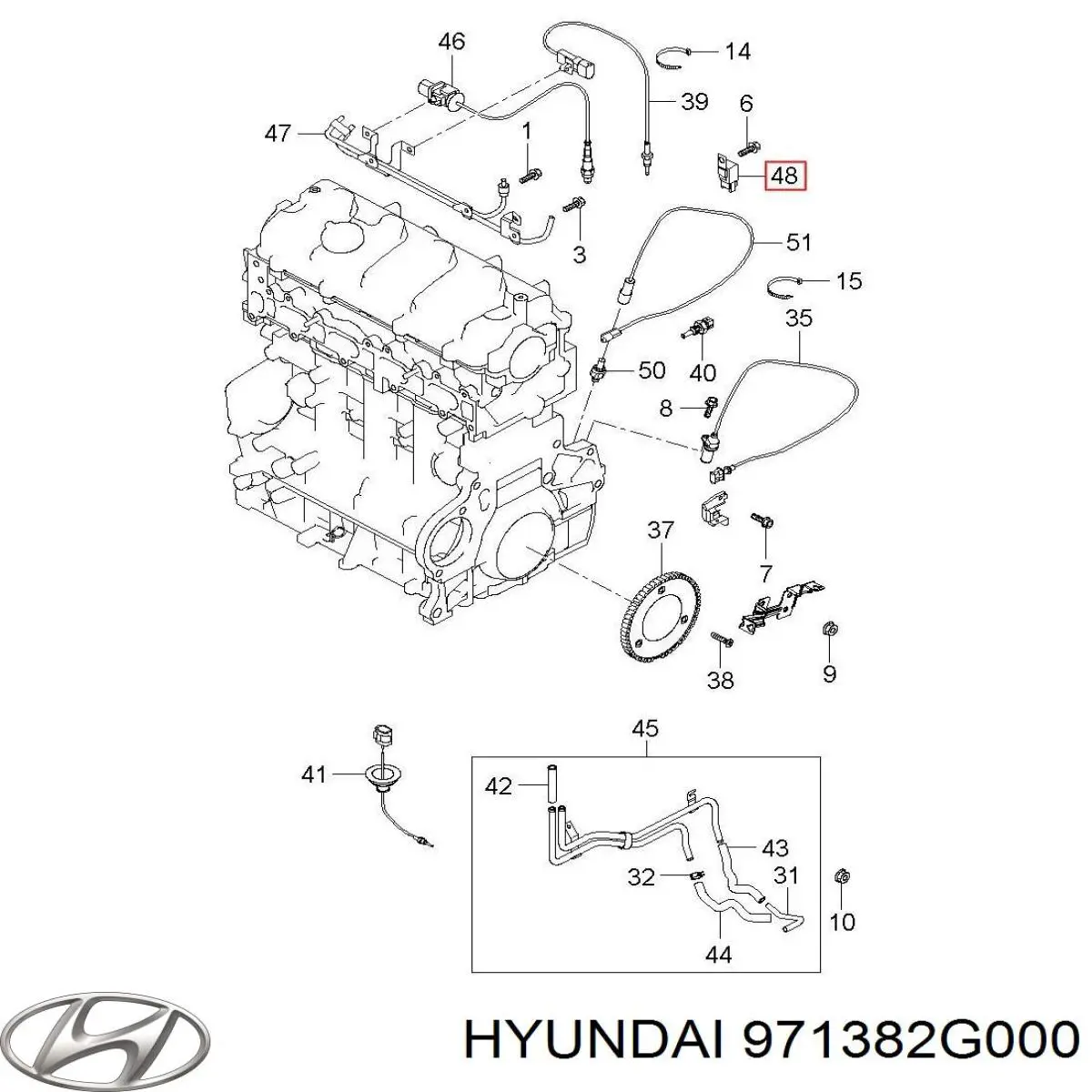 Compre 971382G000 Hyundai/Kia Radiador de forno (de aquecedor)