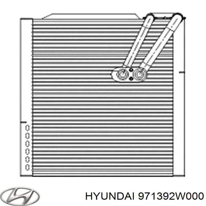 971392W000 Hyundai/Kia Vaporizador de aparelho de ar condicionado
